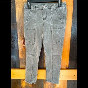 American Eagle Outfitters Jegging Crop Stretch, green, size 0